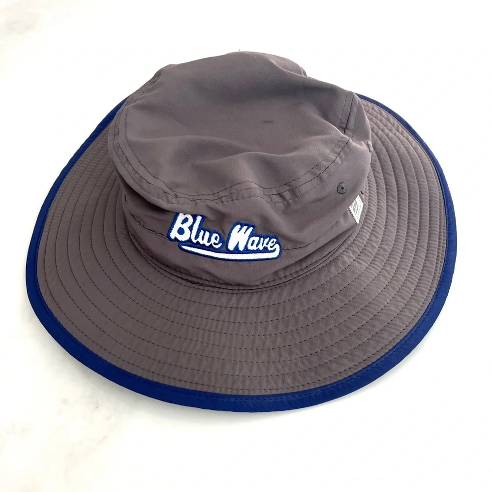 The Game Blue Wave Booney Hat UPF 30 adjustable Dark Gray Royal Blue Ultralight